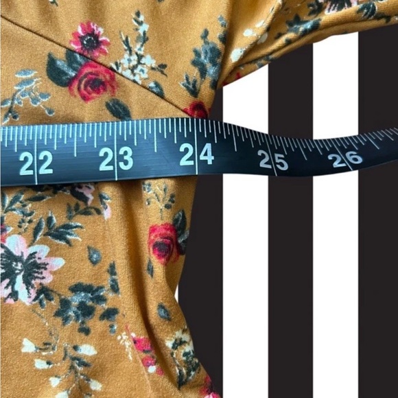 Love Fire Floral Tiered Long Sleeve Babydoll Mini Dress 3X Stretch Cottagecore - Picture 6 of 10